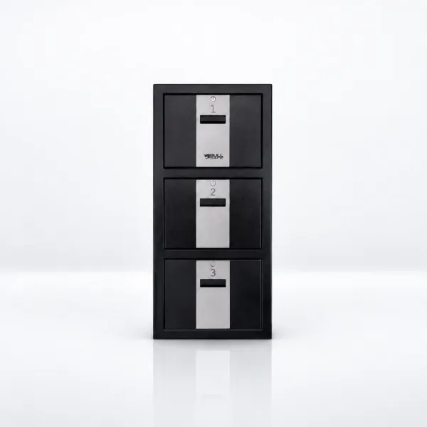 Archivero de 2 gavetas con caja fuerte