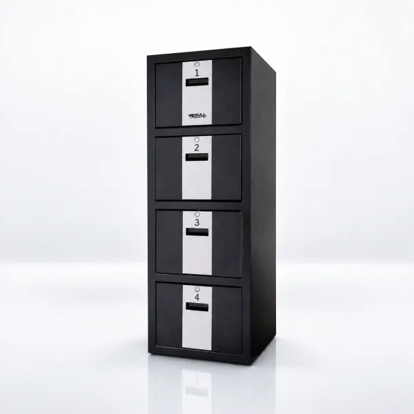 Archivero de 3 gavetas con caja fuerte