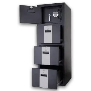 Archivero de 3 gavetas con caja fuerte