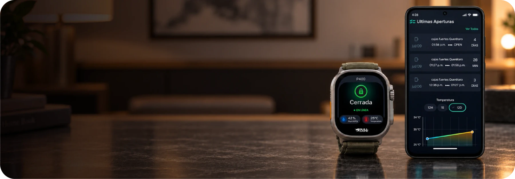 Alertas en tiempo real en tu celular y smartwatch